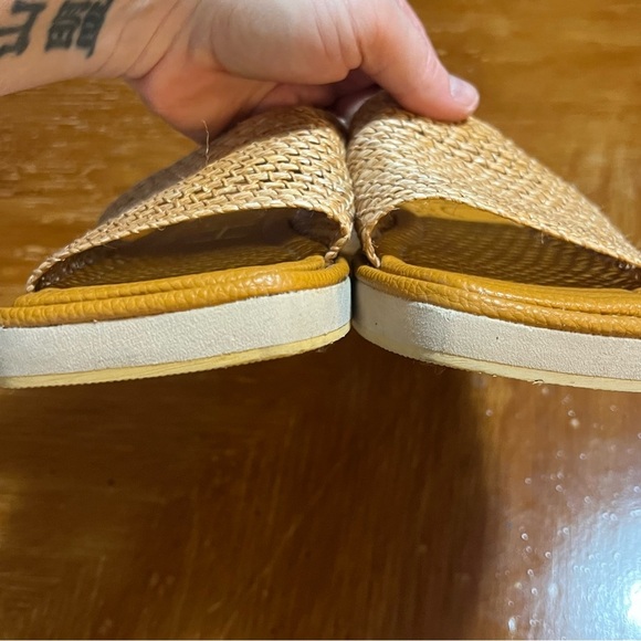 Beach by Matisse Straw Woven Women's Sandals Size 8 Vacation Neutral Coastal - Picture 4 of 8